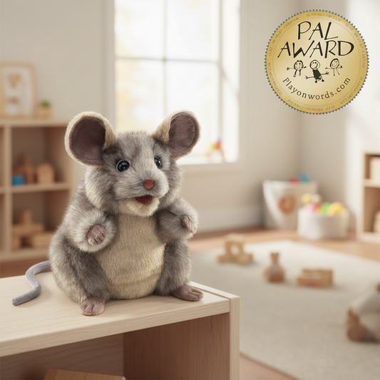 Grey Mouse Puppet - PAL Award Winner