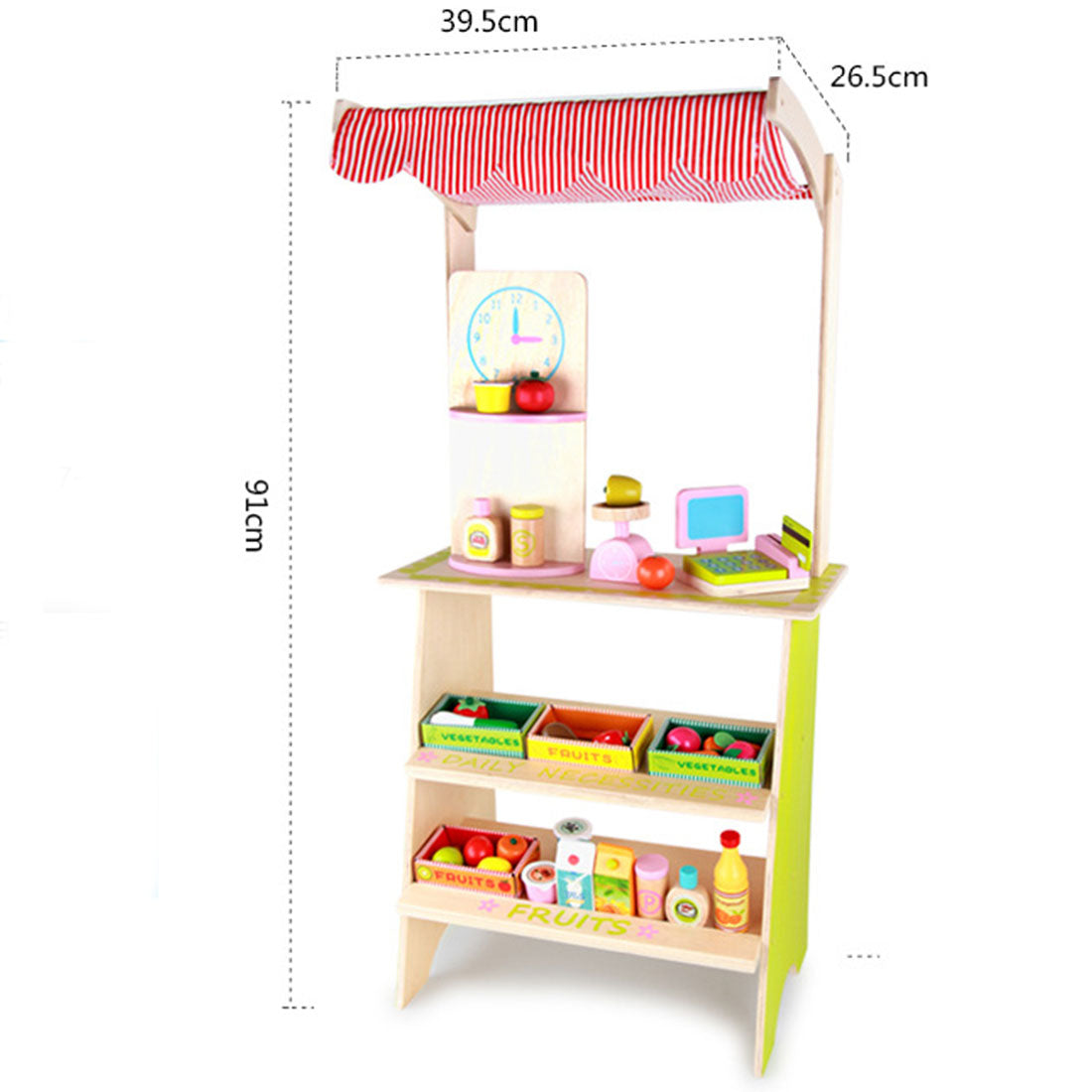 Wooden Pretend Play Marketplace Stand | My Little Wallaby