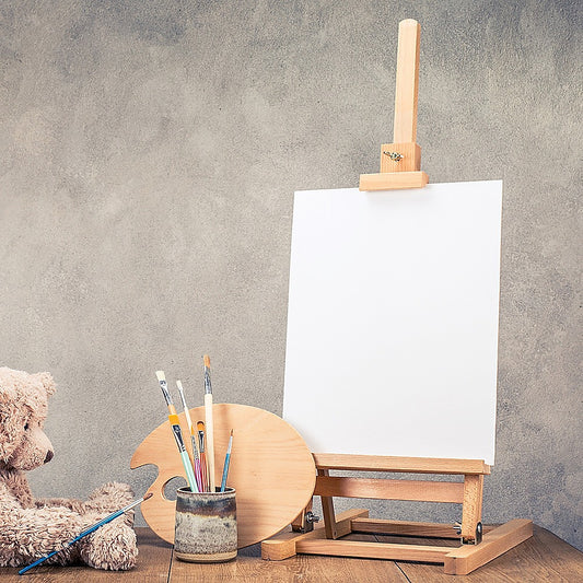 Tabletop Easel Wood Studio H-Frame Artist Art Display Painting