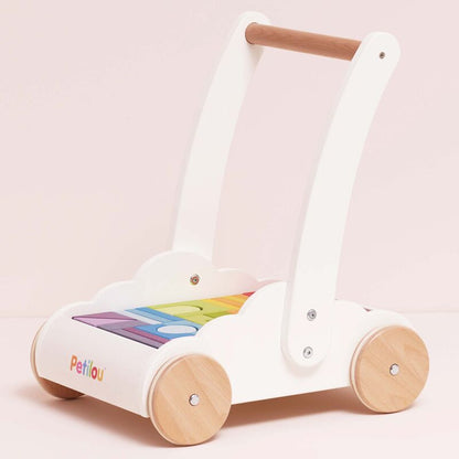 Rainbow Baby Walker & Puzzle - 45 Blocks | My Little Wallaby