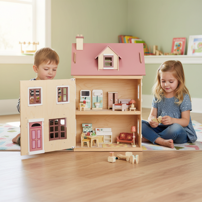 Foxtail Villa (Plywood) including furniture | My Little Wallaby