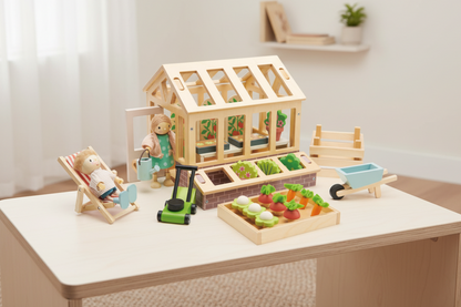 Greenhouse with Garden Set