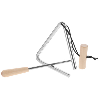 Musical Iron Triangle Percussion Instrument With Striker | My Little Wallaby