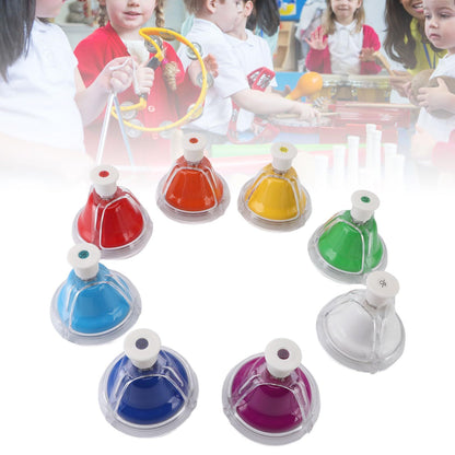 Desk Bells - 8 Notes Colourful Hand Bells Set | My Little Wallaby