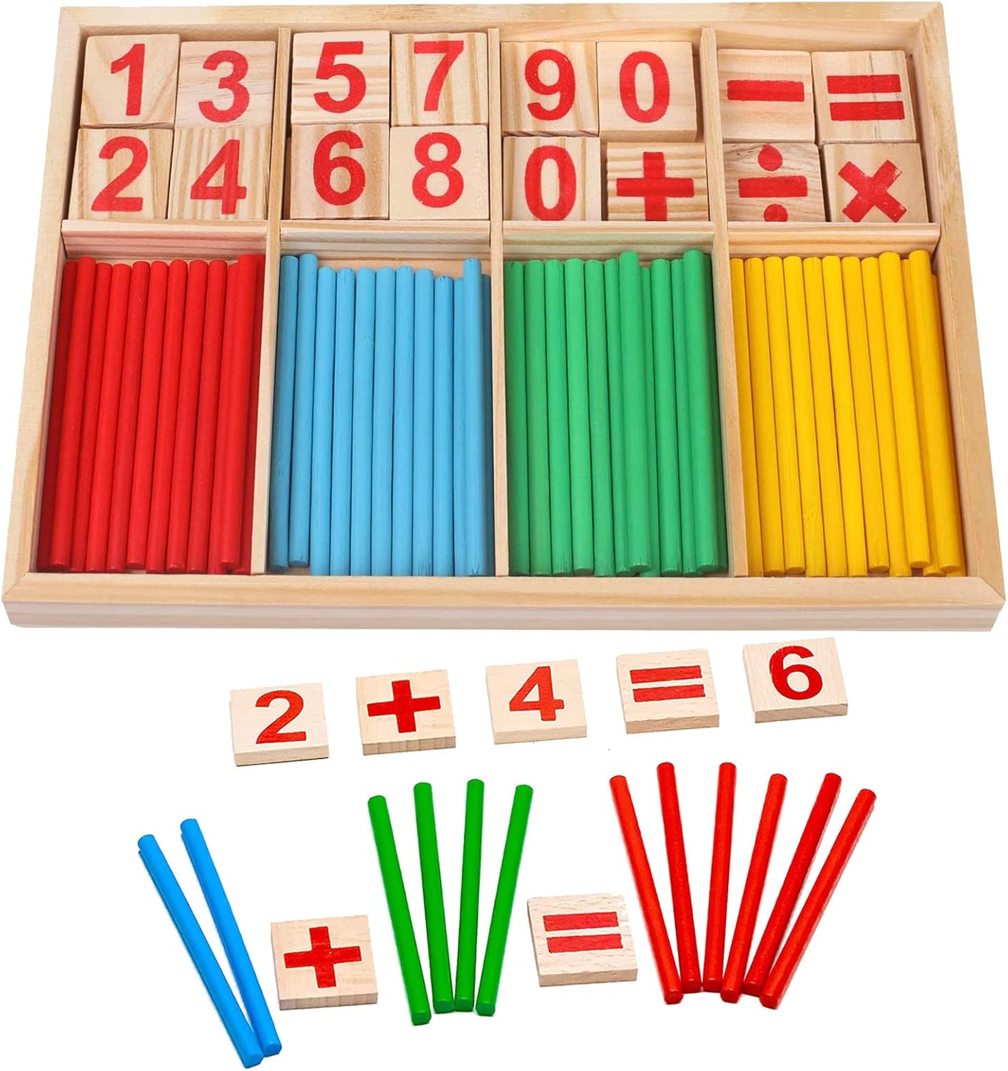 Wooden Maths Counting Toy | My Little Wallaby