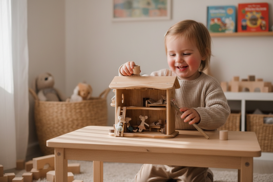 Two Story Cottage house imaginative play | My Little Wallaby