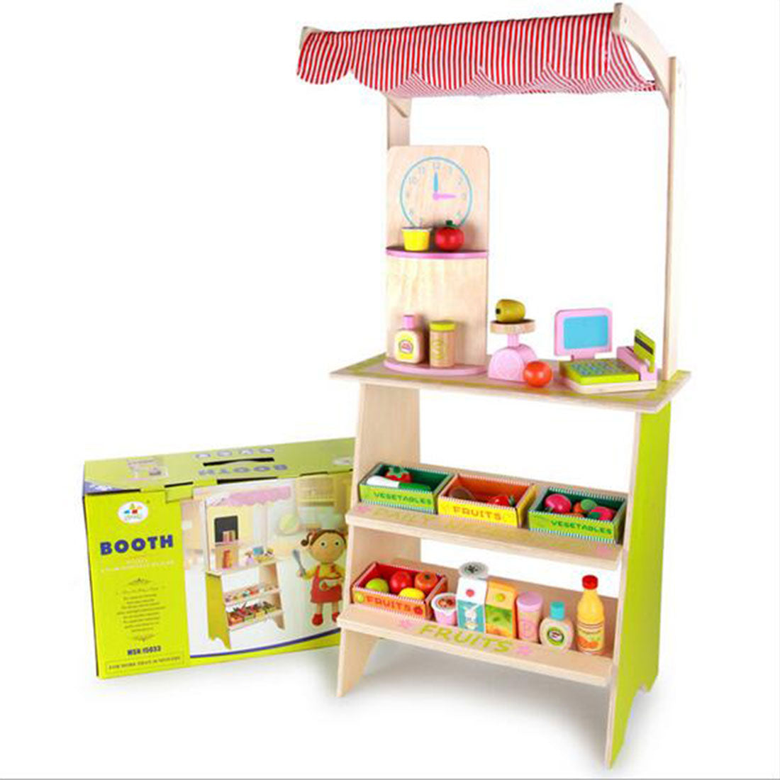 Wooden Pretend Play Marketplace Stand | My Little Wallaby