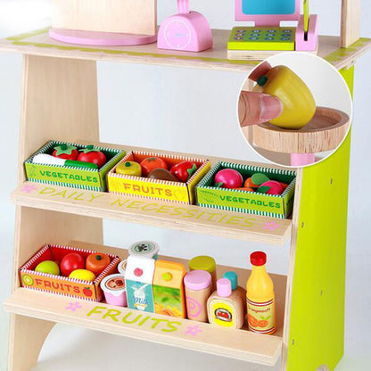 Wooden Pretend Play Marketplace Stand | My Little Wallaby