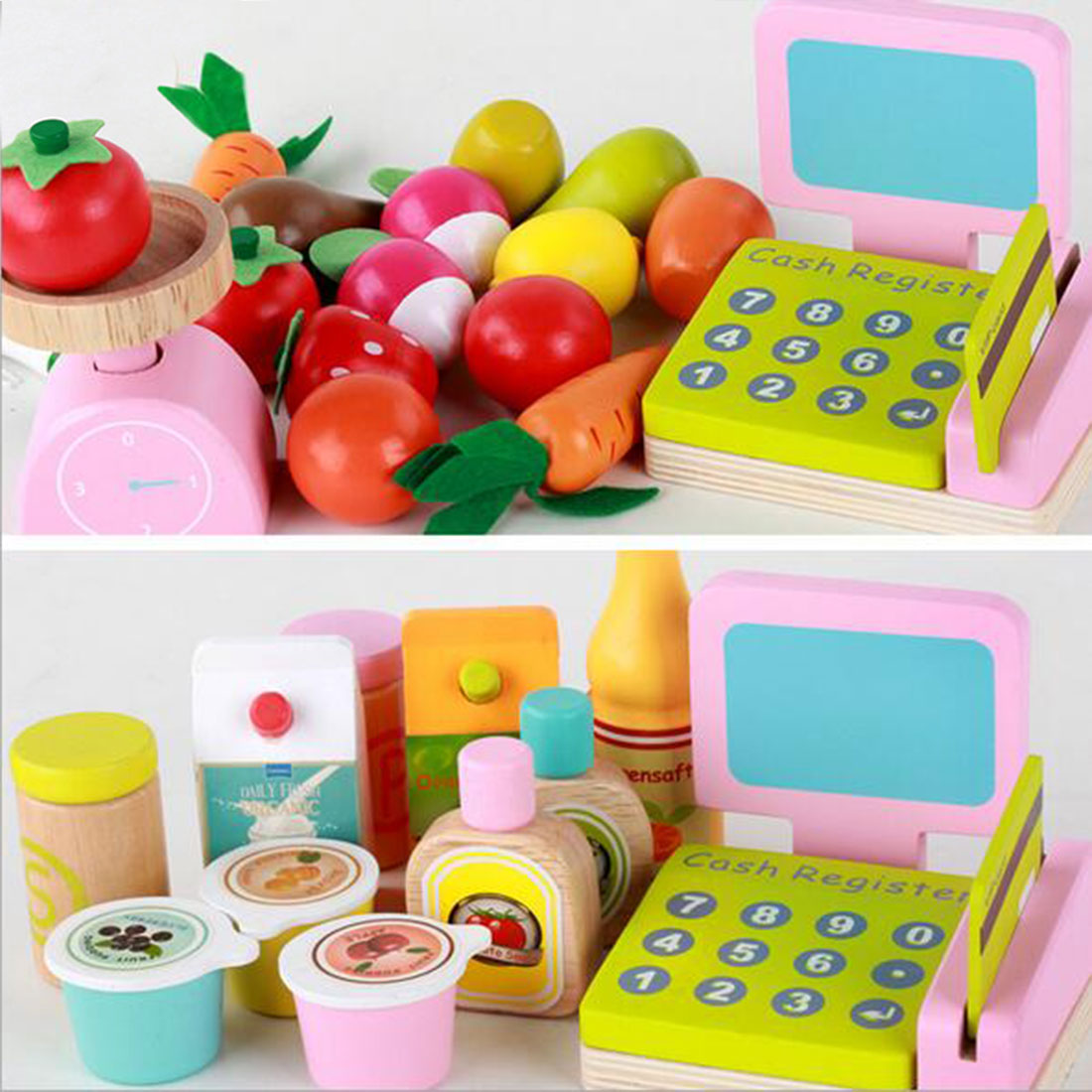Wooden Pretend Play Marketplace Stand | My Little Wallaby