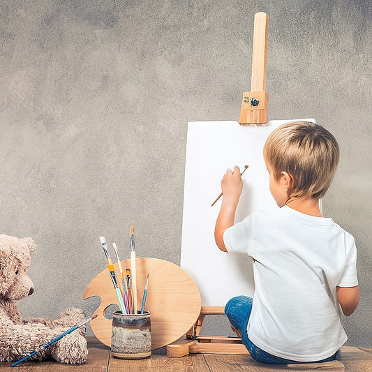 Tabletop Easel Wood Studio H-Frame Artist Art Display Painting