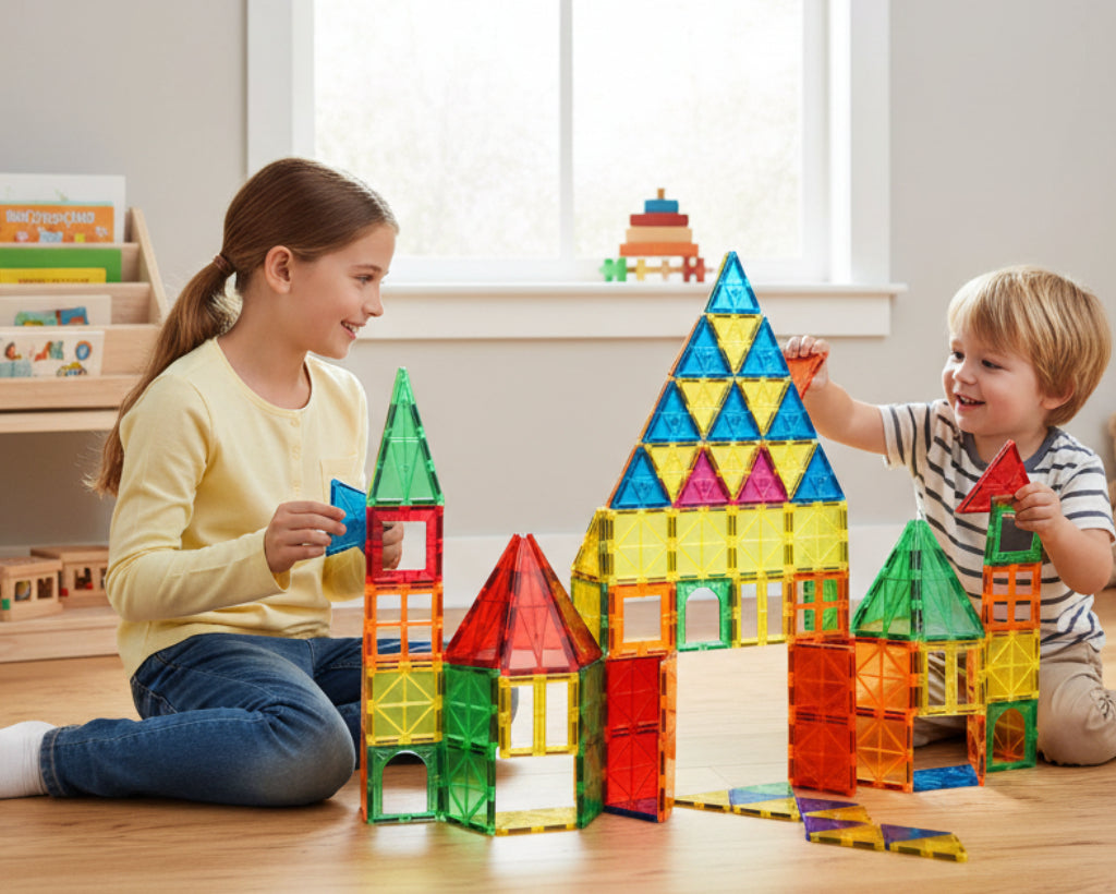 BoPeep Kids Magnetic Tiles Blocks Building-2006733204467355649