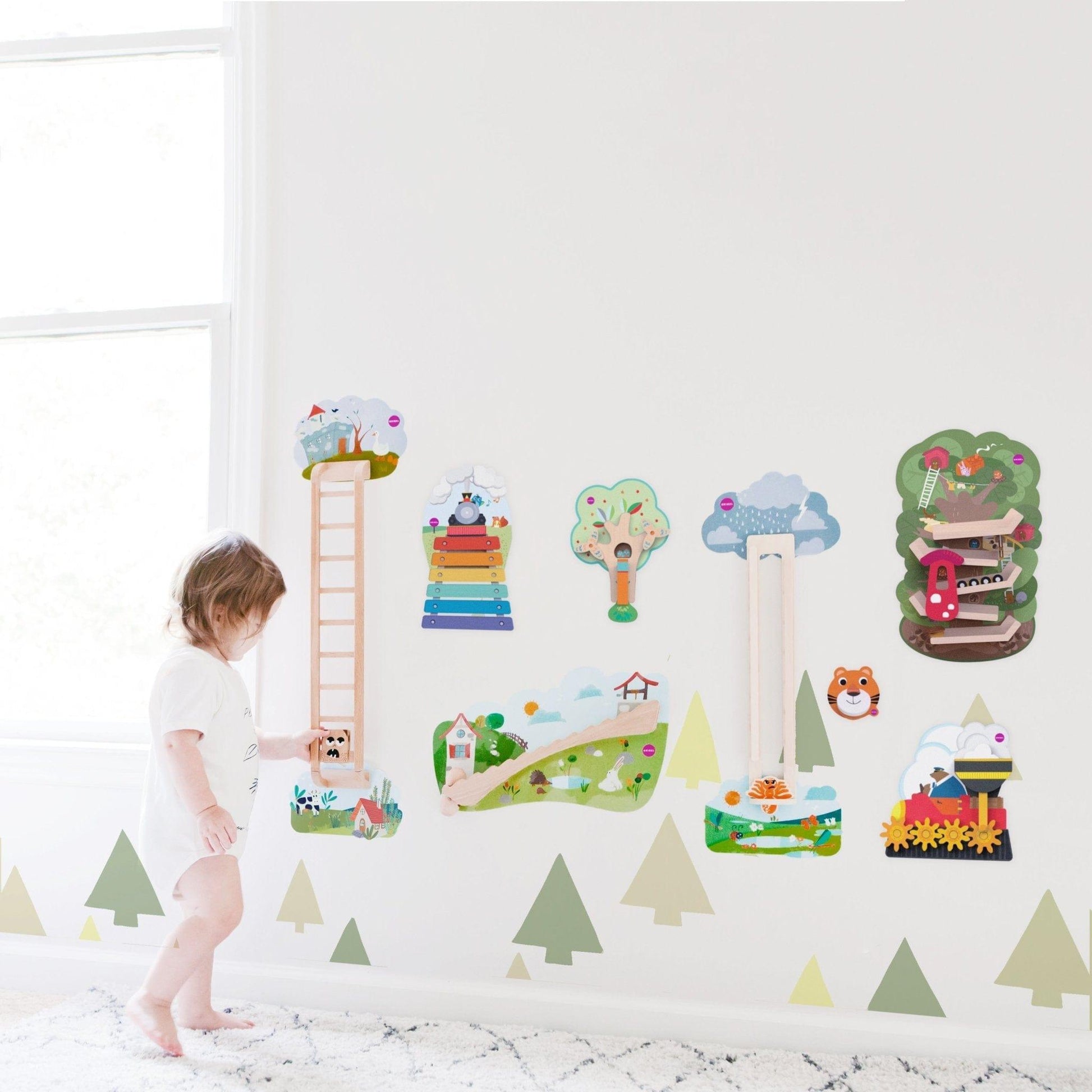 Oribel VertiPlay Wall Toy: Hoppy Bunny and Friends-2029387303121719302