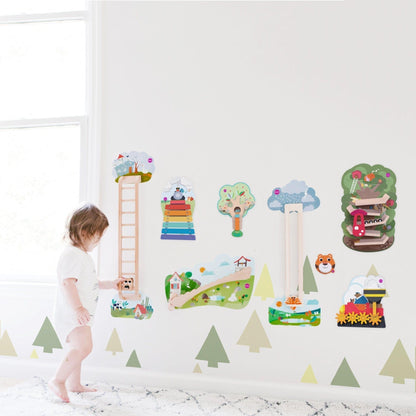 Oribel VertiPlay Wall Toy: Hoppy Bunny and Friends-2029387303121719302