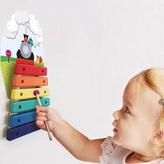 Oribel VertiPlay Wall Toy:  Musical Rail Track Xylophone-2029387303360794625