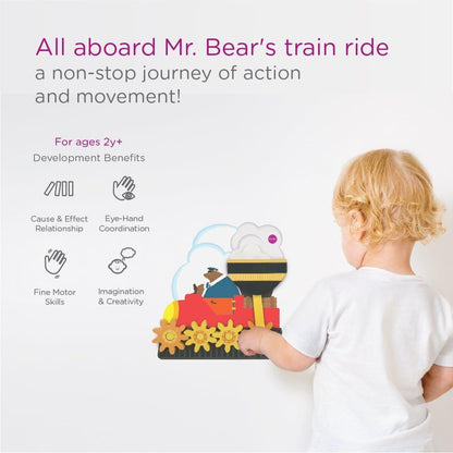 Oribel VertiPlay Wall Toy: Round & Round Goes Mr. Bear-2029387303721504769